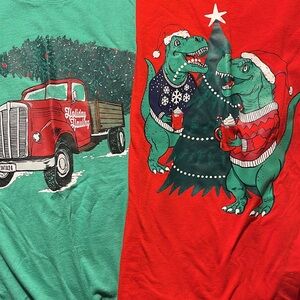 Bundle of 2 Cat & Jack Festive Holiday Shirts